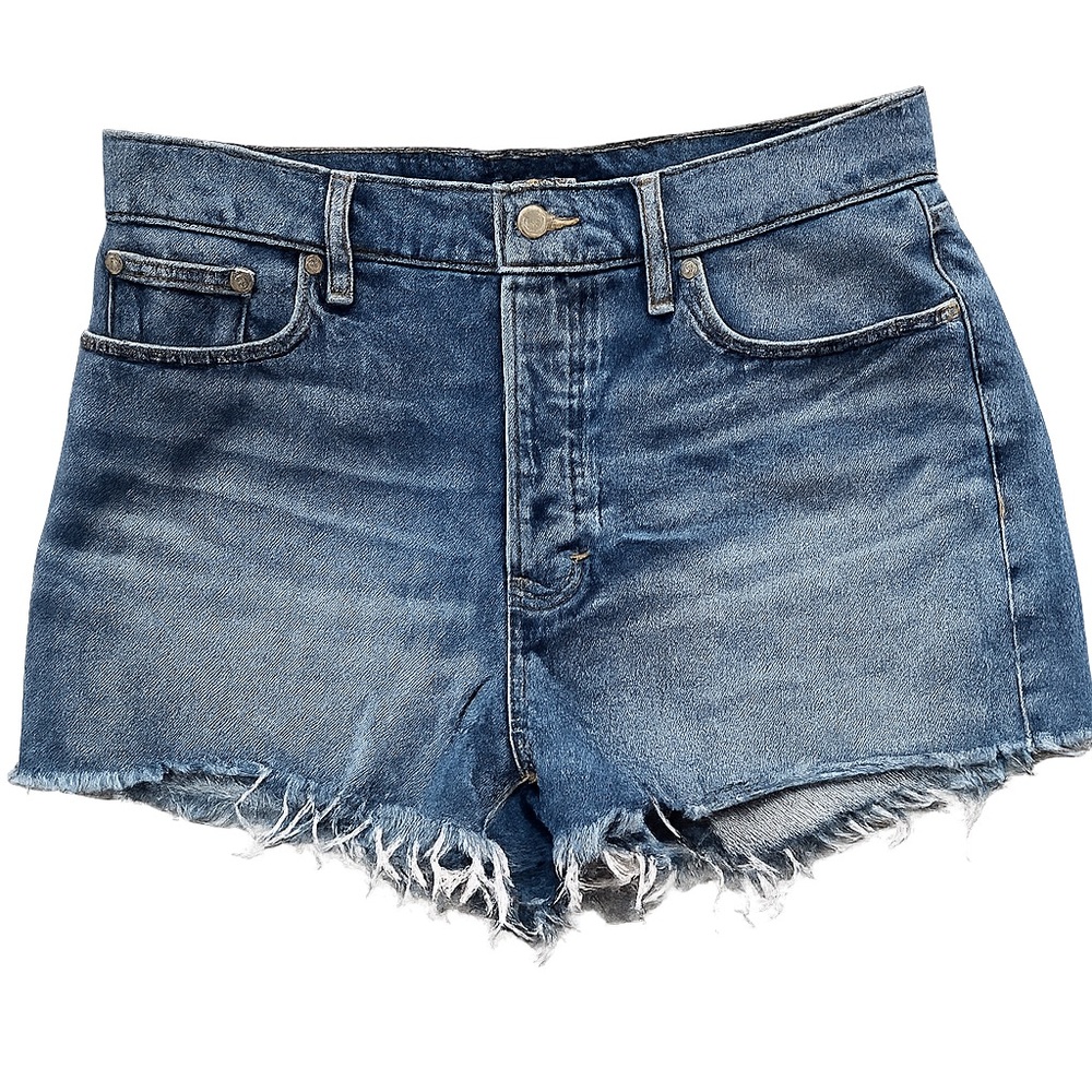 Lucky Brand Blue Frayed Denim Shorts 10/30